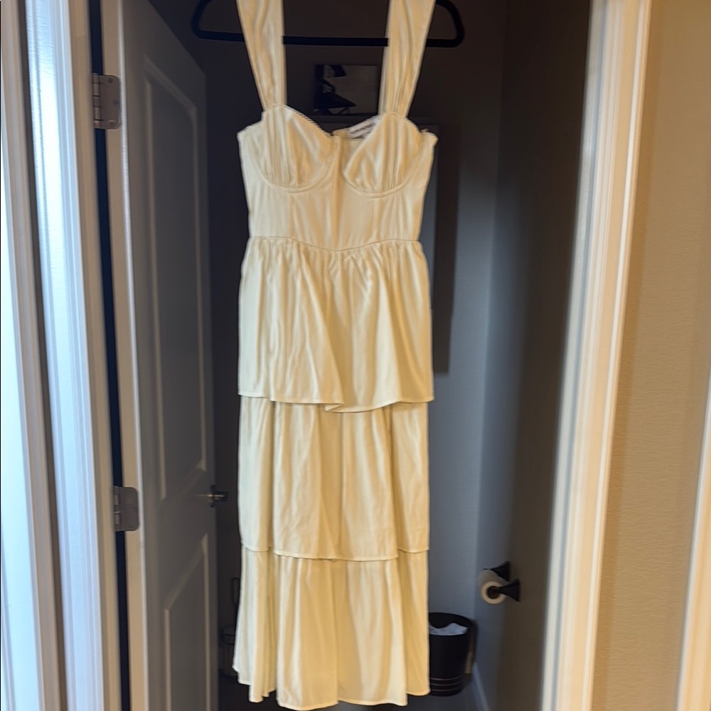 WeWoreWhat Off- White corset dress